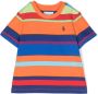 Ralph Lauren Kids Gestreept T-shirt Oranje - Thumbnail 1