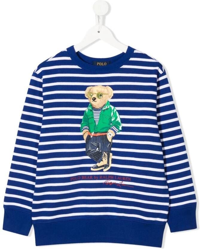 POLO RALPH LAUREN KIDS Gestreepte sweater Blauw