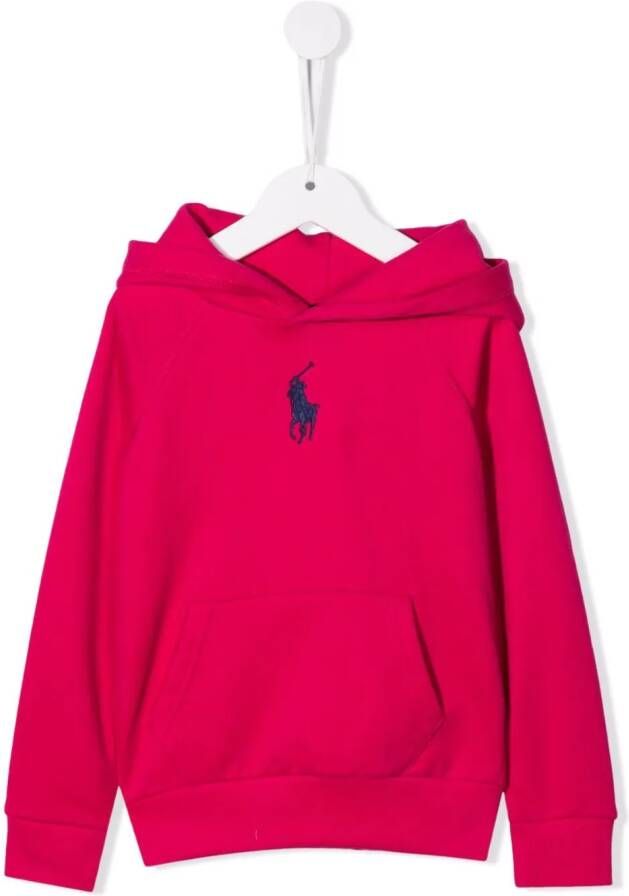 POLO RALPH LAUREN KIDS Hoodie met borduurwerk Roze