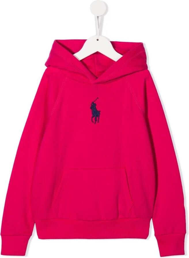 POLO RALPH LAUREN KIDS Hoodie met print Roze