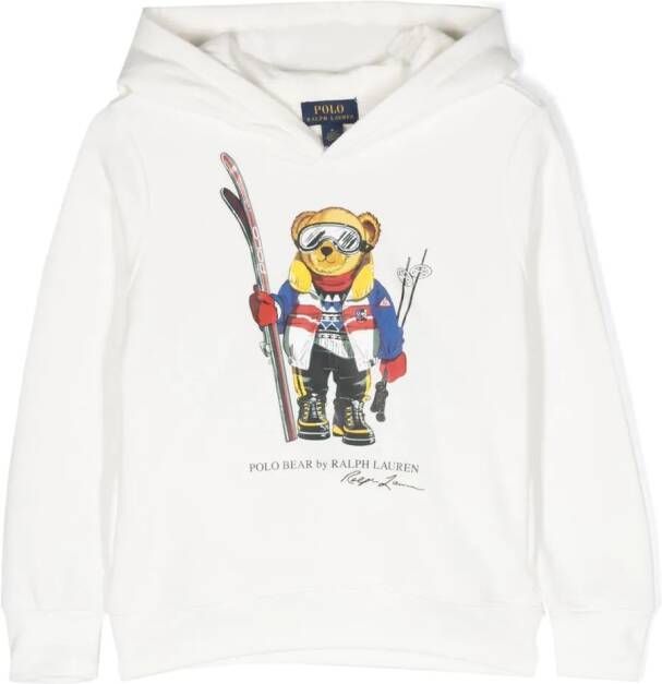 POLO RALPH LAUREN KIDS Hoodie met print Wit