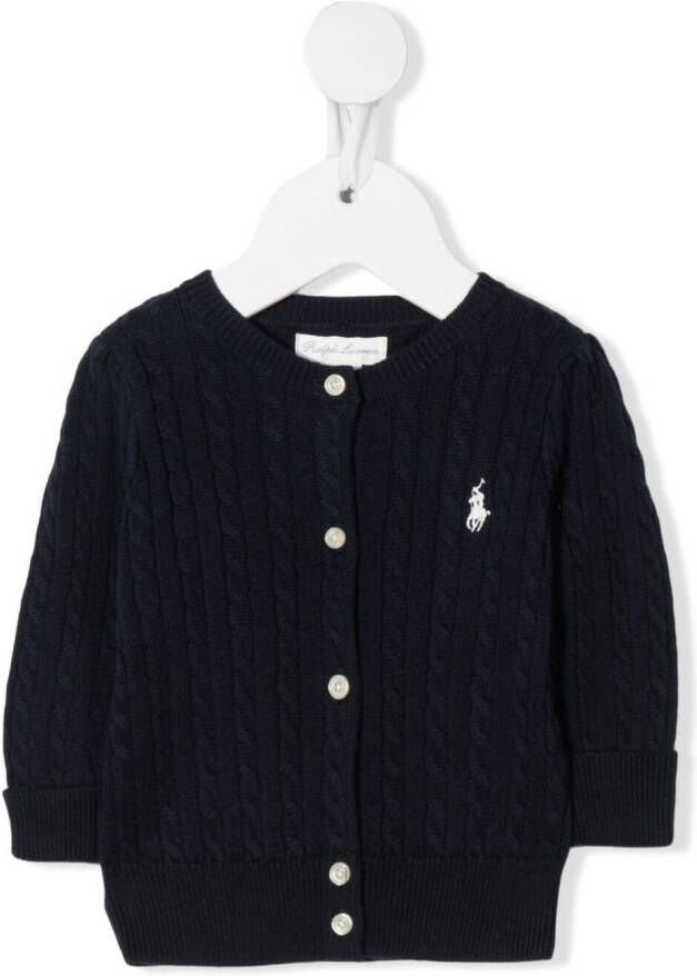 POLO RALPH LAUREN KIDS Kabelgebreide trui Blauw