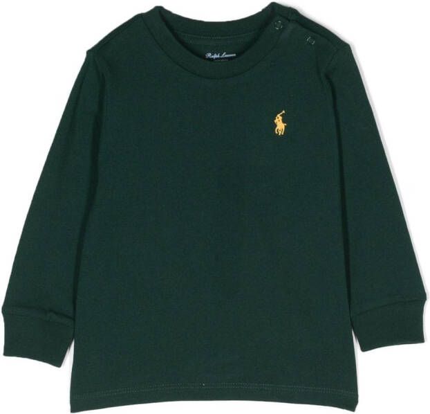 Ralph Lauren Kids Katoenen sweater Groen