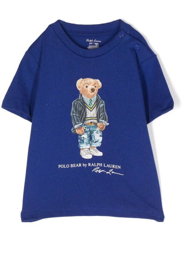 Ralph Lauren Kids Katoenen T-shirt Blauw