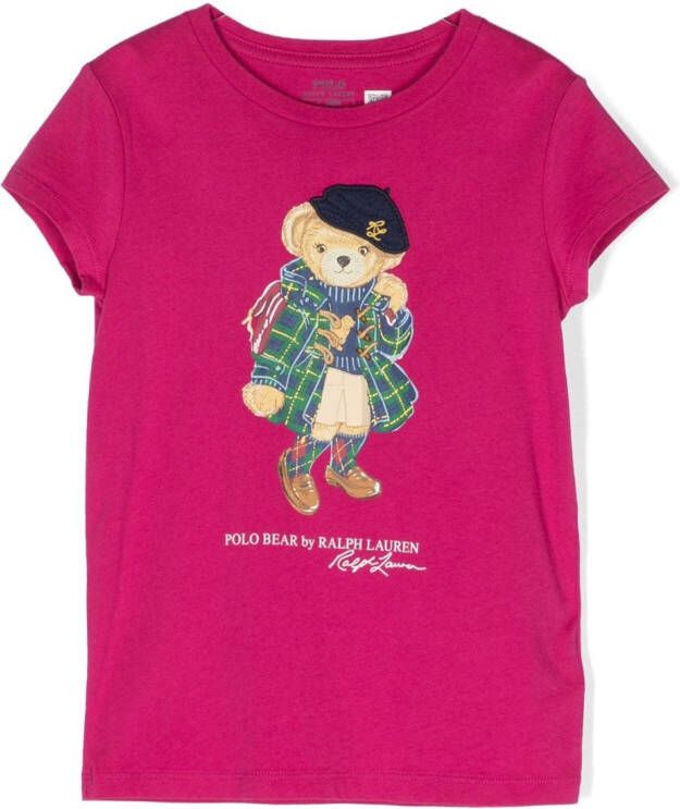 Ralph Lauren Kids Katoenen T-shirt Roze