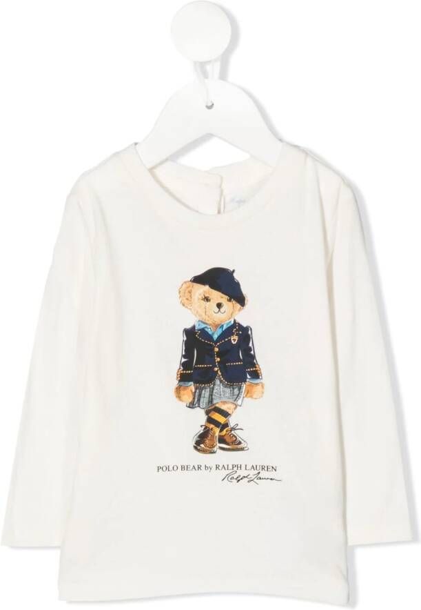 Ralph Lauren Kids Katoenen T-shirt Wit