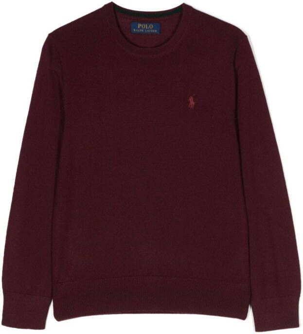 Ralph Lauren Kids Katoenen trui Rood