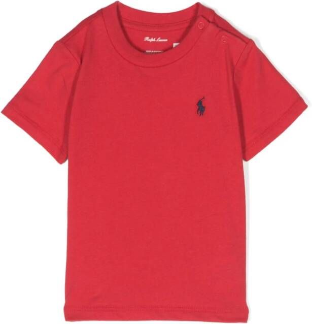 Ralph Lauren Kids Katoenen T-shirt Rood