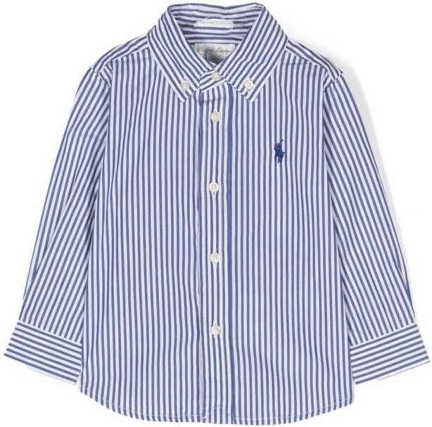 POLO RALPH LAUREN KIDS Shirt met geborduurd logo Blauw