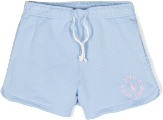 Ralph Lauren Kids Shorts met logoprint Blauw