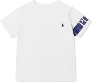 Ralph Lauren Kids T-shirt met logoband Wit