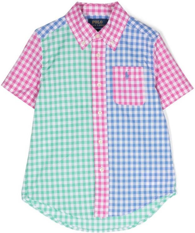 Ralph Lauren Kids Overhemd met gingham ruit Roze