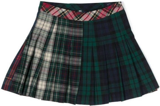 POLO RALPH LAUREN KIDS Plooirok met tartan ruit Groen