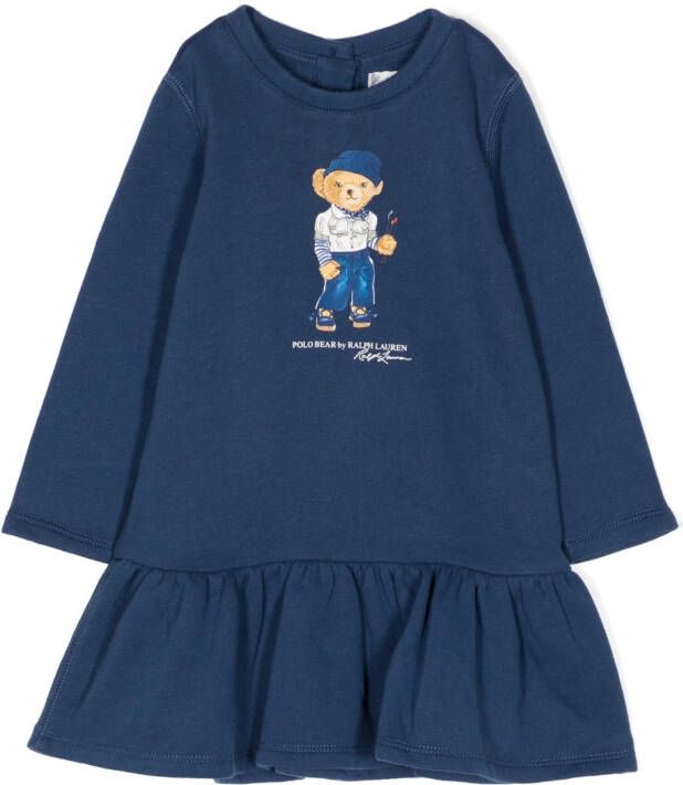 Ralph Lauren Kids Flared jurk Blauw