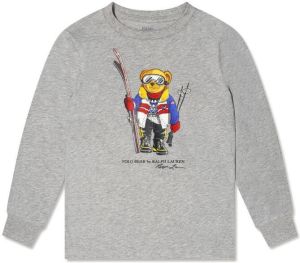 Ralph Lauren Kids T-shirt met lange mouwen Grijs