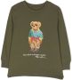 Ralph Lauren Kids T-shirt met teddybeerprint Groen - Thumbnail 1