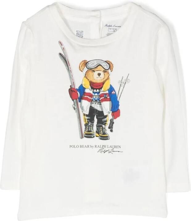 Ralph Lauren Kids T-shirt met lange mouwen Wit