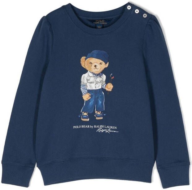 Ralph Lauren Kids T-shirt met lange mouwen Blauw