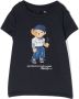 Ralph Lauren Kids T-shirt met teddybeerprint Blauw - Thumbnail 1