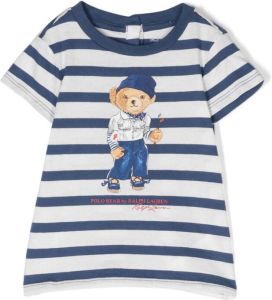 Ralph Lauren Kids Polo Bear motif T-shirt Wit