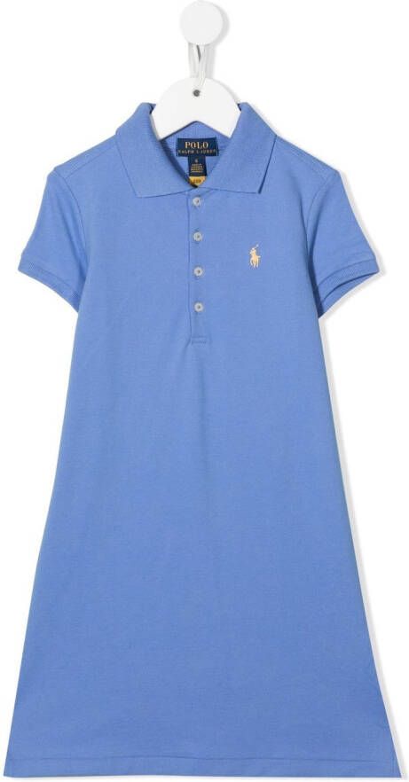 Ralph Lauren Kids Polo blousejurk Blauw