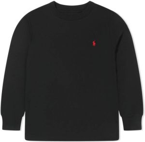 Ralph Lauren Kids Sweater met logoprint Zwart
