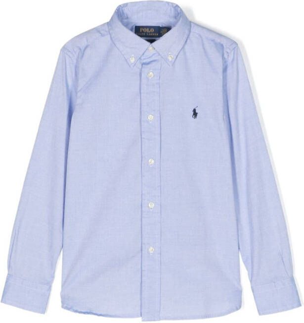 Ralph Lauren Kids Katoenen shirt Blauw
