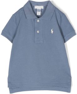 Ralph Lauren Kids Polo Pony motif polo shirt Blauw