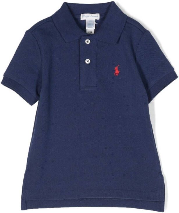 Ralph Lauren Kids Poloshirt met print Blauw