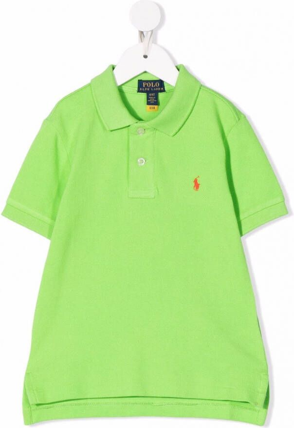 Ralph Lauren Kids Poloshirt met borduurwerk Groen