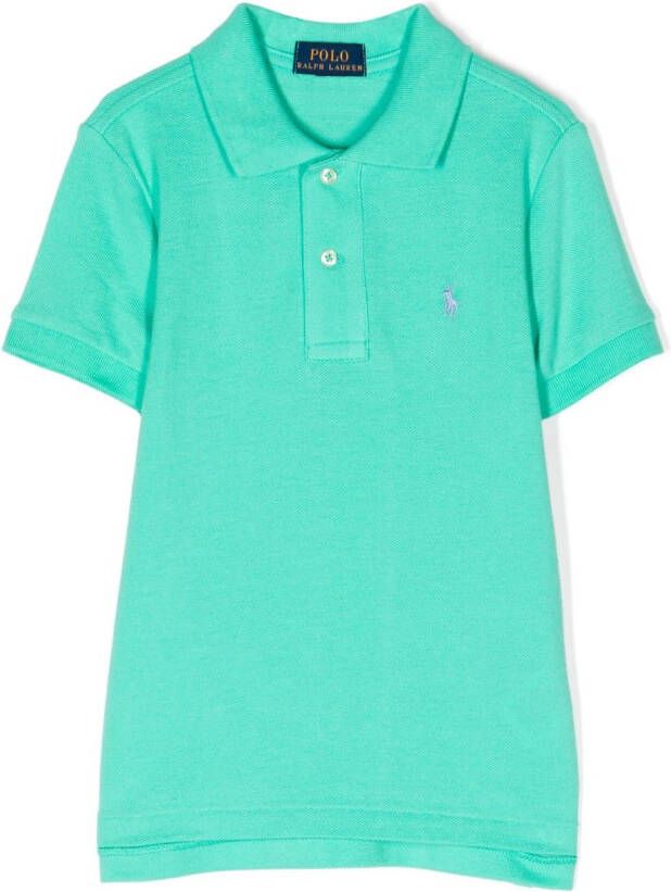 POLO RALPH LAUREN KIDS Poloshirt met geborduurd logo Groen