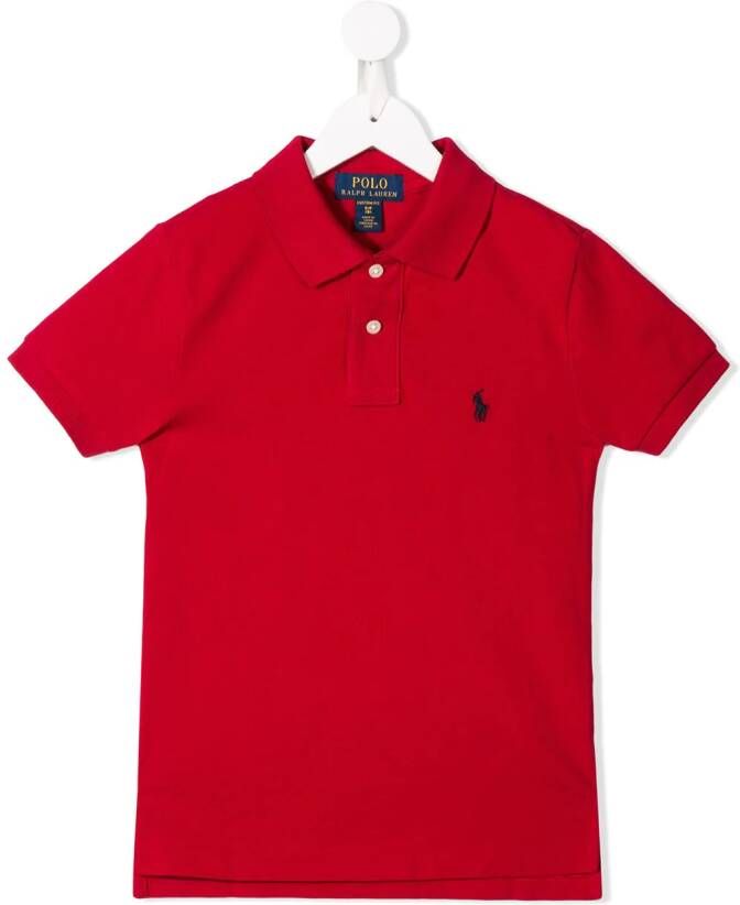 POLO RALPH LAUREN KIDS Poloshirt met geborduurd logo Rood