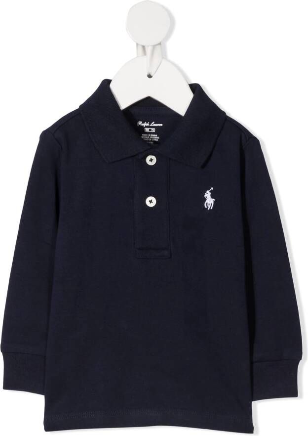 POLO RALPH LAUREN KIDS Poloshirt met lange mouwen Blauw