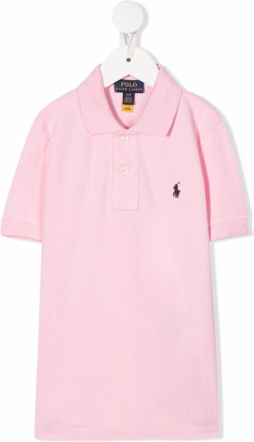 Ralph Lauren Kids Poloshirt met print Roze