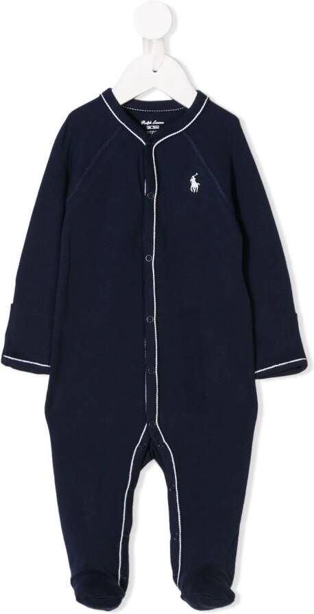 Ralph Lauren Kids pyjama met geborduurd logo Blauw