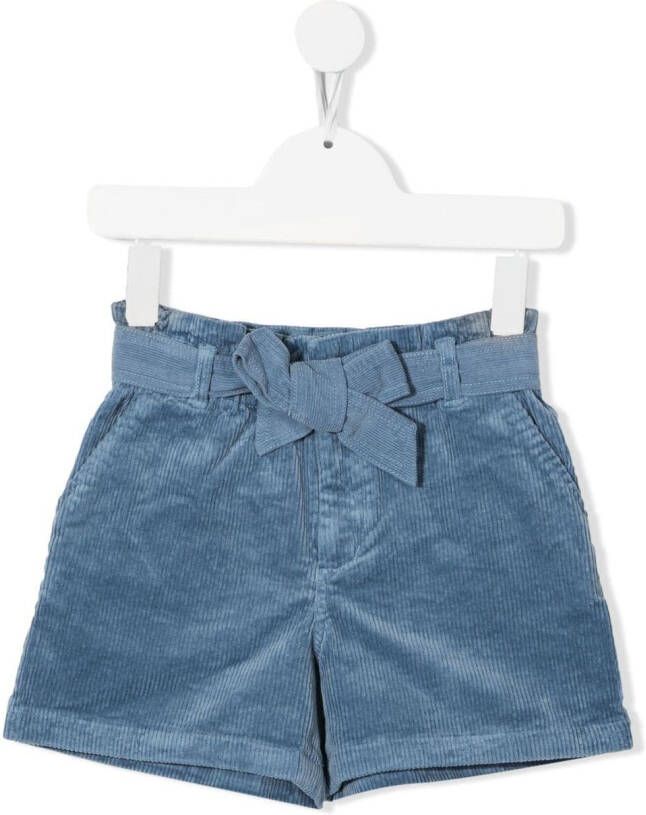 POLO RALPH LAUREN KIDS Ribfluwelen shorts Blauw