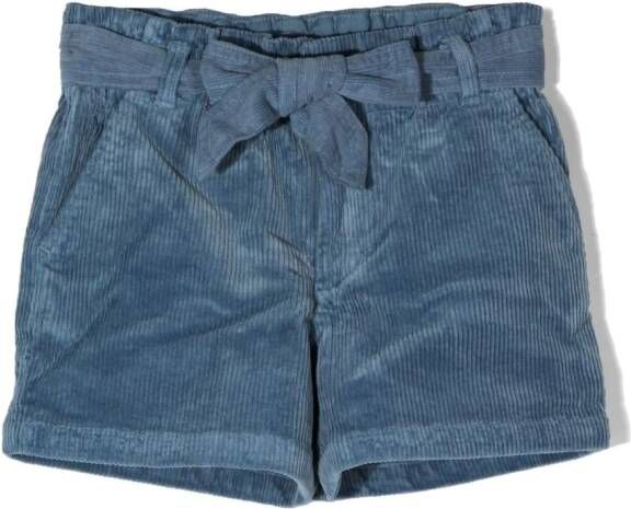 Ralph Lauren Kids Ribfluwelen shorts Blauw