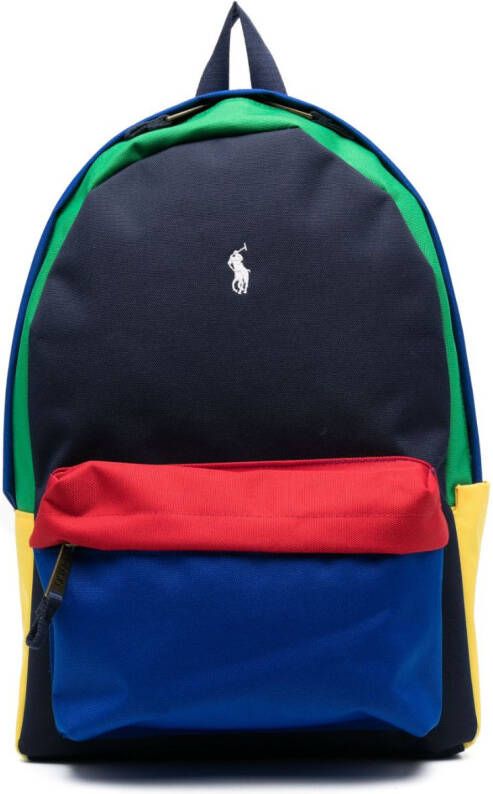 POLO RALPH LAUREN KIDS Rugzak met colourblocking Blauw