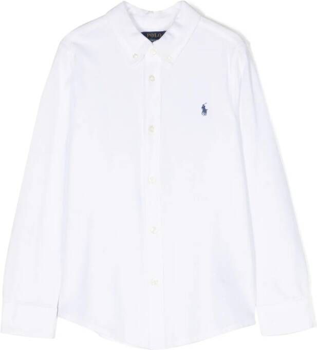 POLO RALPH LAUREN KIDS Shirt met logo Wit