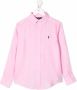 POLO RALPH LAUREN KIDS Shirt met logopatch Roze - Thumbnail 1