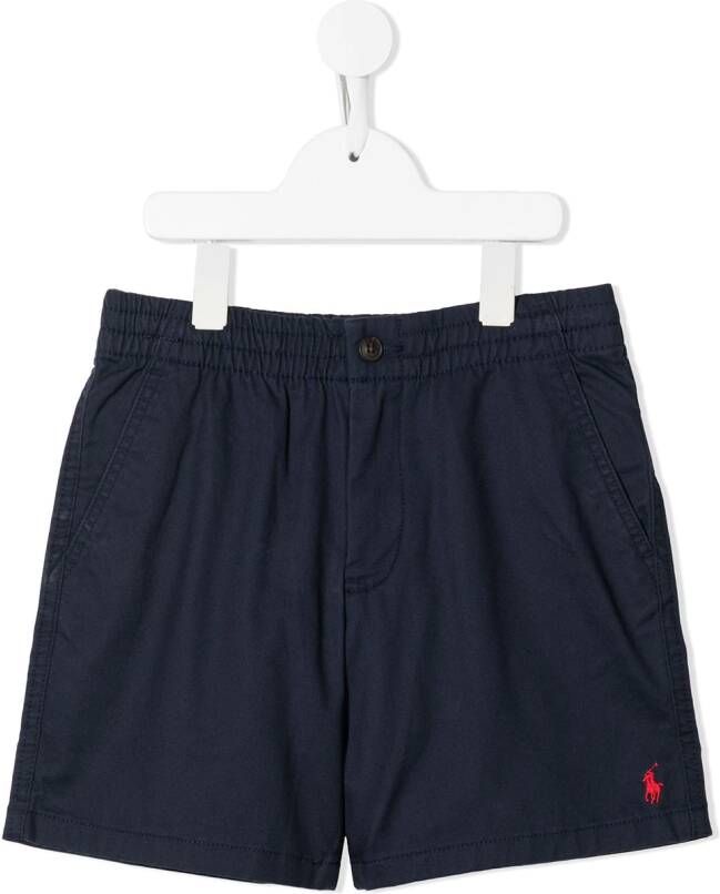 POLO RALPH LAUREN KIDS Shorts met geborduurd logo Blauw