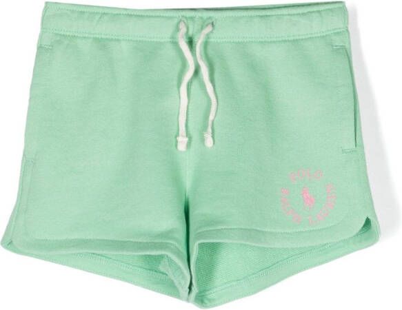 POLO RALPH LAUREN KIDS Shorts met logoprint Groen