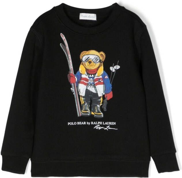 Ralph Lauren Kids Sweater met print Zwart