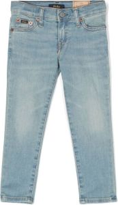 Ralph Lauren Kids stonewashed straight-leg jeans Blauw