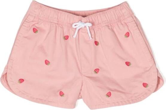 Ralph Lauren Kids Shorts met aardbeienprint Roze