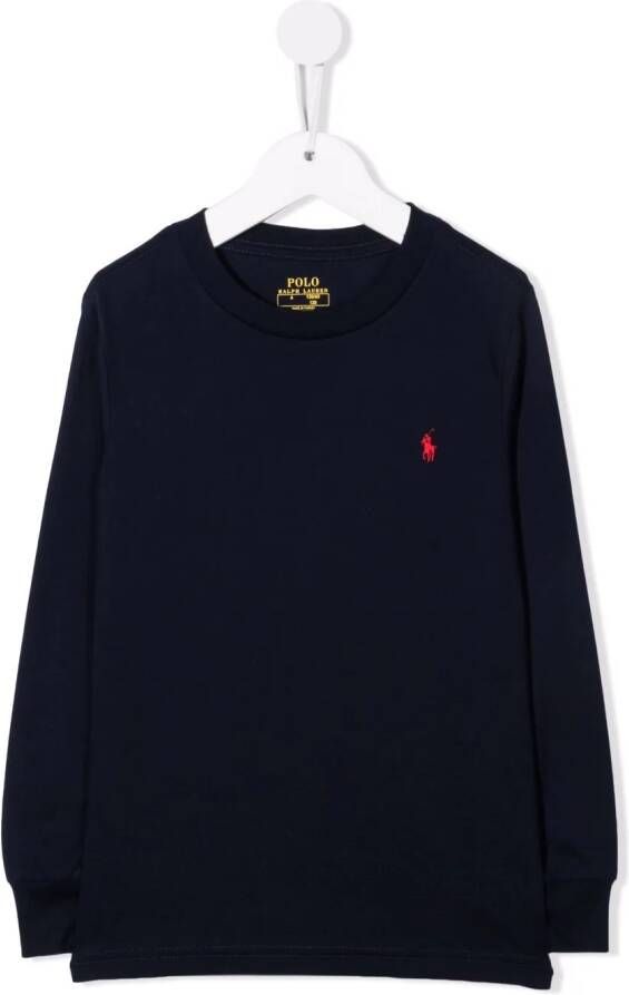 Ralph Lauren Kids Sweater met borduurwerk Blauw