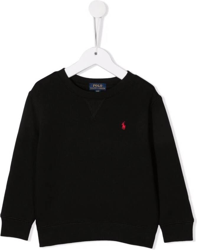 Ralph Lauren Kids Sweater met borduurwerk Zwart