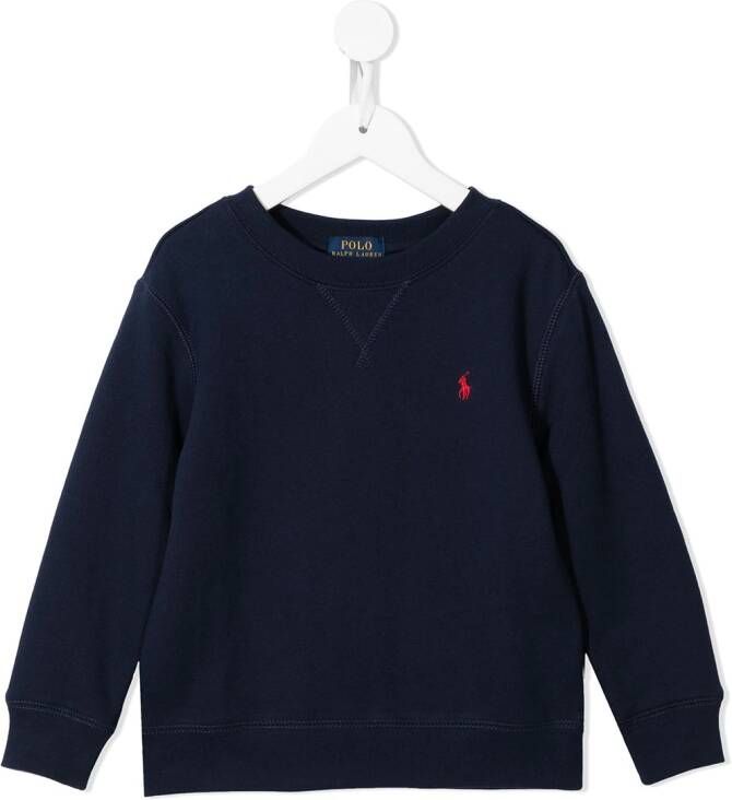Ralph Lauren Kids Sweater met borduurwerk Blauw