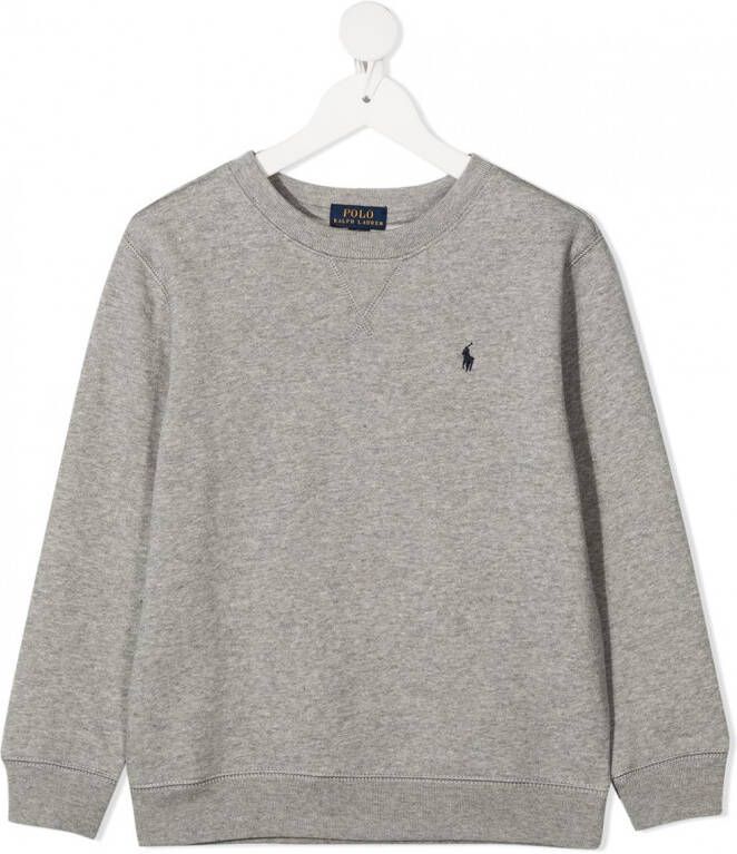 POLO RALPH LAUREN KIDS Sweater met geborduurd logo Grijs