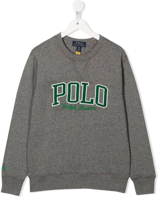 POLO RALPH LAUREN KIDS Sweater met logopatch Grijs